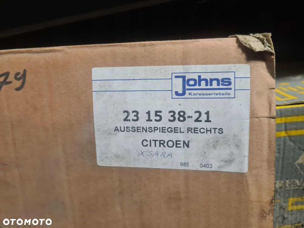 lusterko zewnętrzne prawe 231538-21 citroen xsara - 2