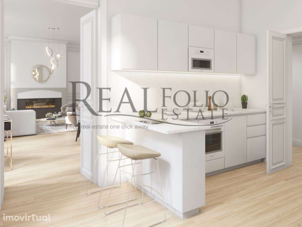 Luxuoso apartamento T3 duplex com jardim no coração do Chiado. - Grande imagem: 4/33