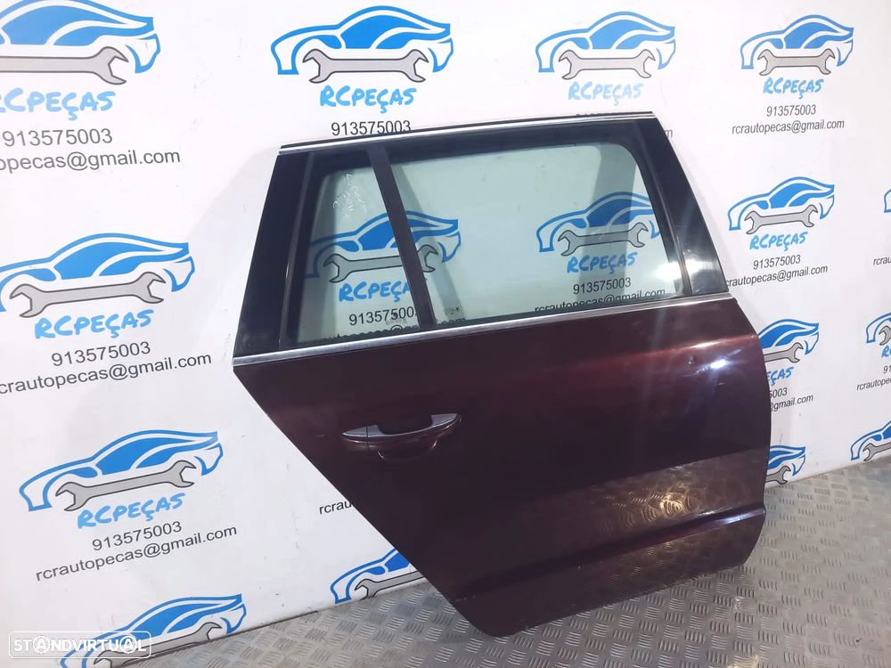 PORTA TRASEIRA TRÁS DIREITA SKODA SUPERB ESTATE 3T5833056 QUARTELA MOTOR PUXADOR VIDRO - 4