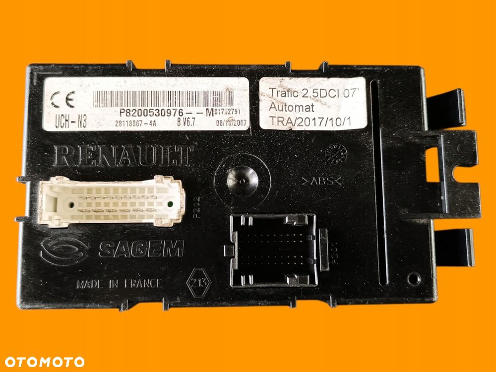 moduł komfortu uch-n3 master movano interstar trafic vivaro 8200530976 - 4