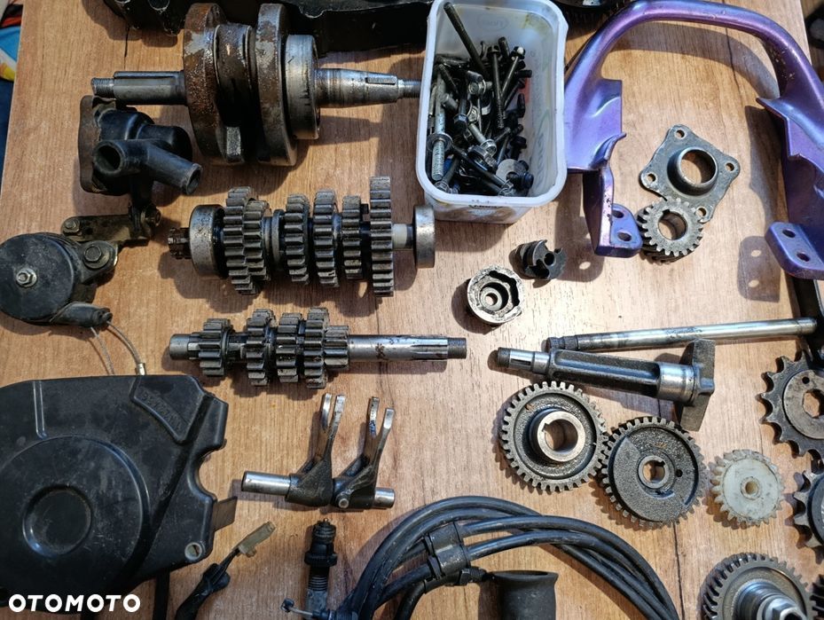 Części Honda NSR 125 kartery wał skrzynia Magneto kosz sprzęgłowy F4 - 7