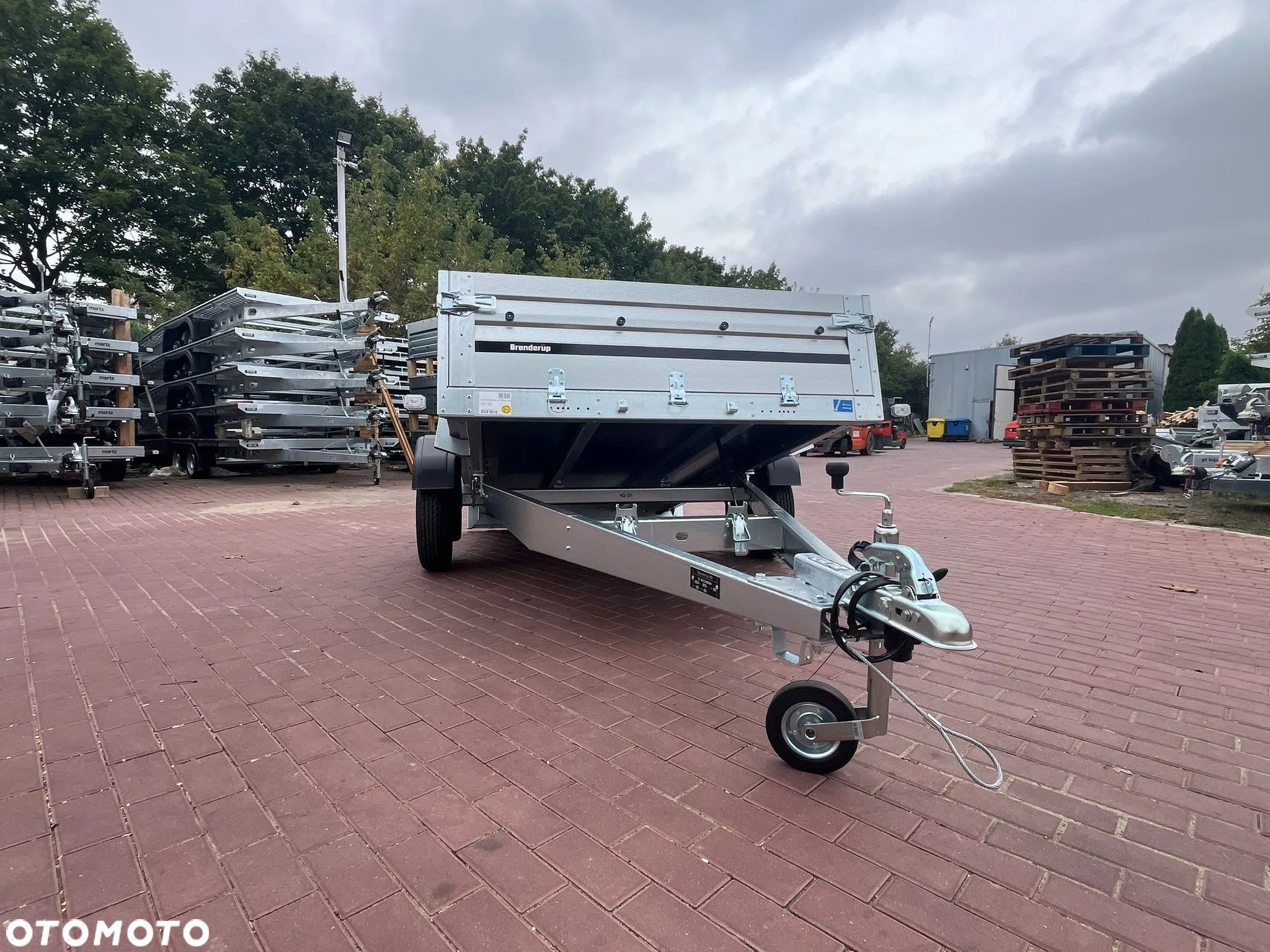 Brenderup Przyczepa Brenderup 2260WSUB 258x153x40cm WYSOKA BURTA DMC 750kg 1 osiowa uchylna quad traktorek atv multitransporter - 6