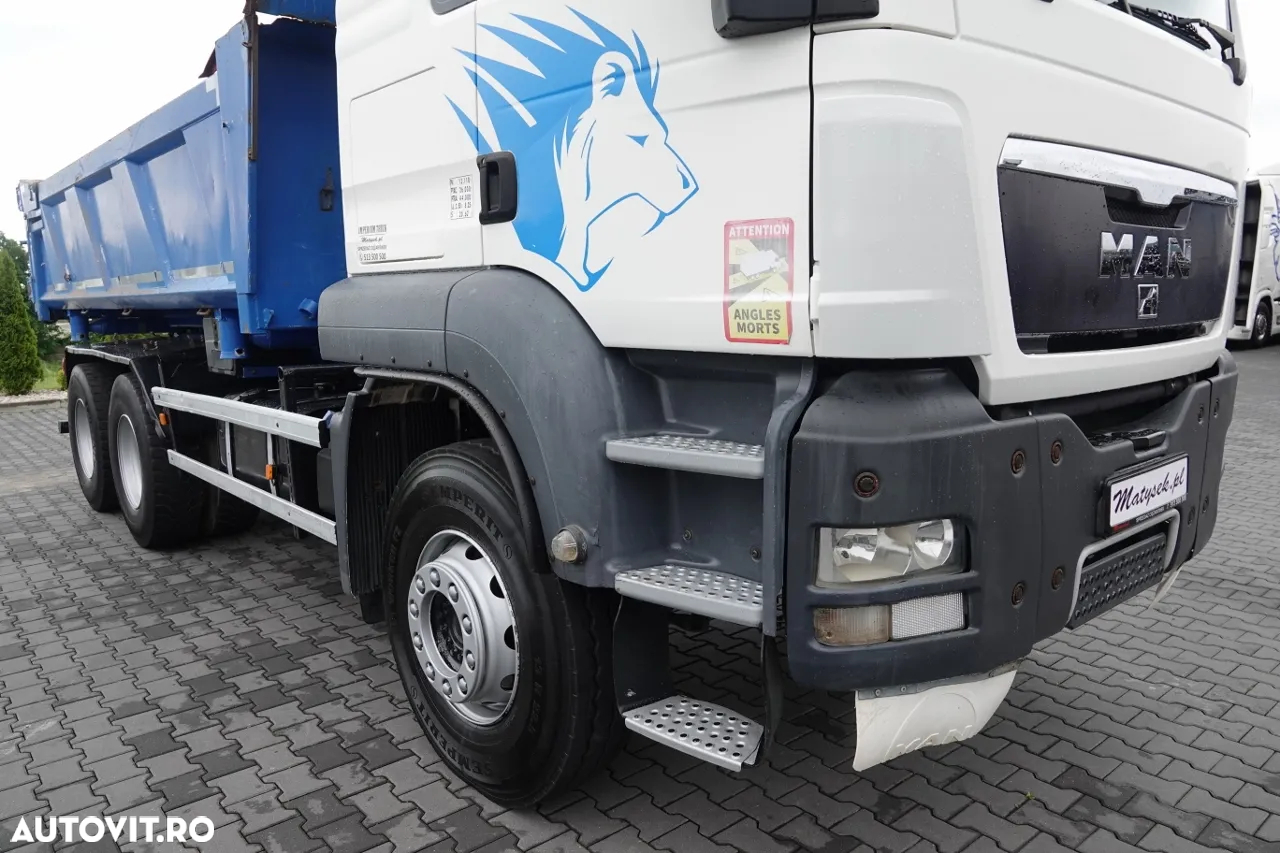 MAN TGS 26.360 / 6x4 / 2 FETE TIPPER / HYDROBRA / BORDMATIC / IMPORTAT - 12