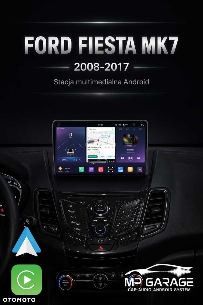 Ford Fiesta MK7 2008 - 2017 Radio Android_14 4G DSP CarPlay Qled Montaż Gwarancja