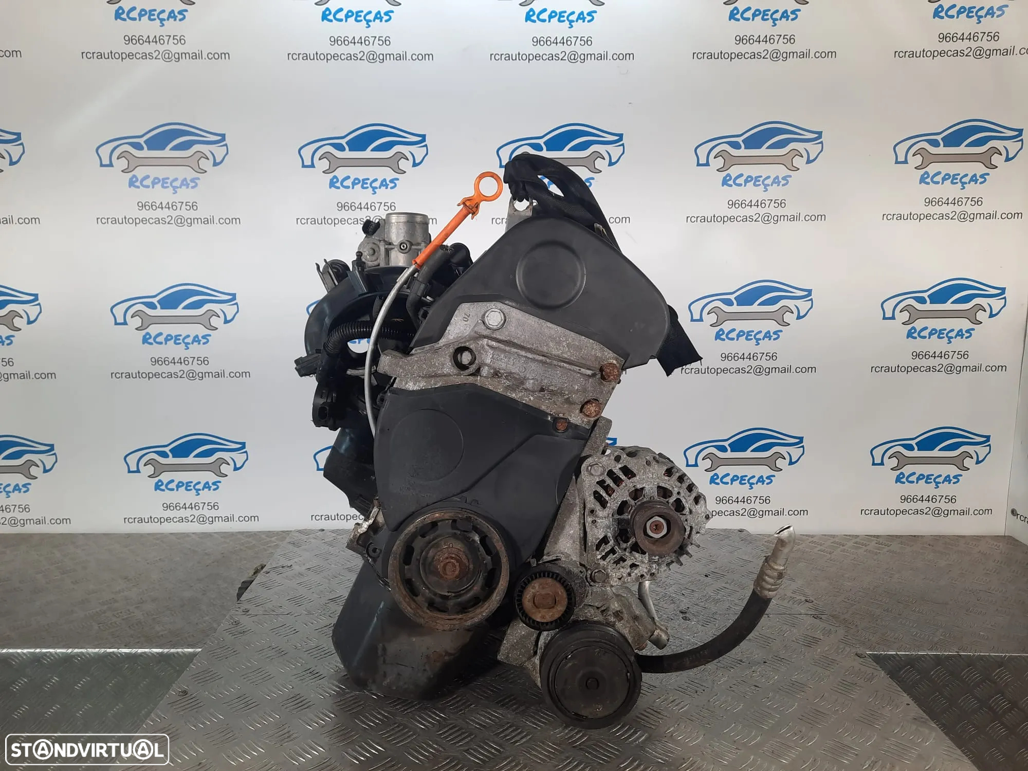 .MOTOR COMPLETO 1.4i 16V 85CV BXW SEAT IBIZA LEON CORDOBA TOLEDO SKODA FABIA ROOMSTER VW VOLKSWAGEN POLO GOLF MOTOR ARRANQUE ALTERNADOR BIMASSA COMPRESSOR EMBRAIAGEM BOMBA DIRECAO INJETORES - 2