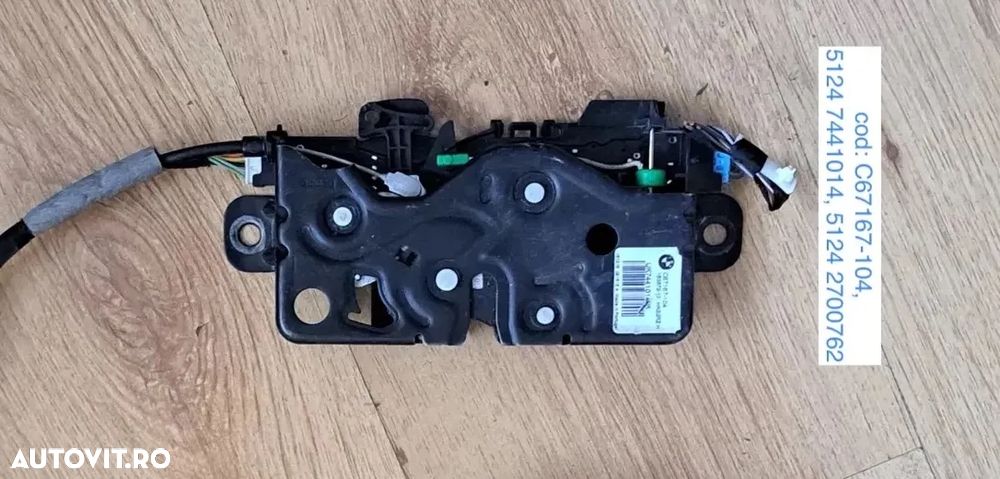 Incuietoare portbagaj Originala BMW seria 7 G20 F90 G30 G11 G12 F91 G14 - 1