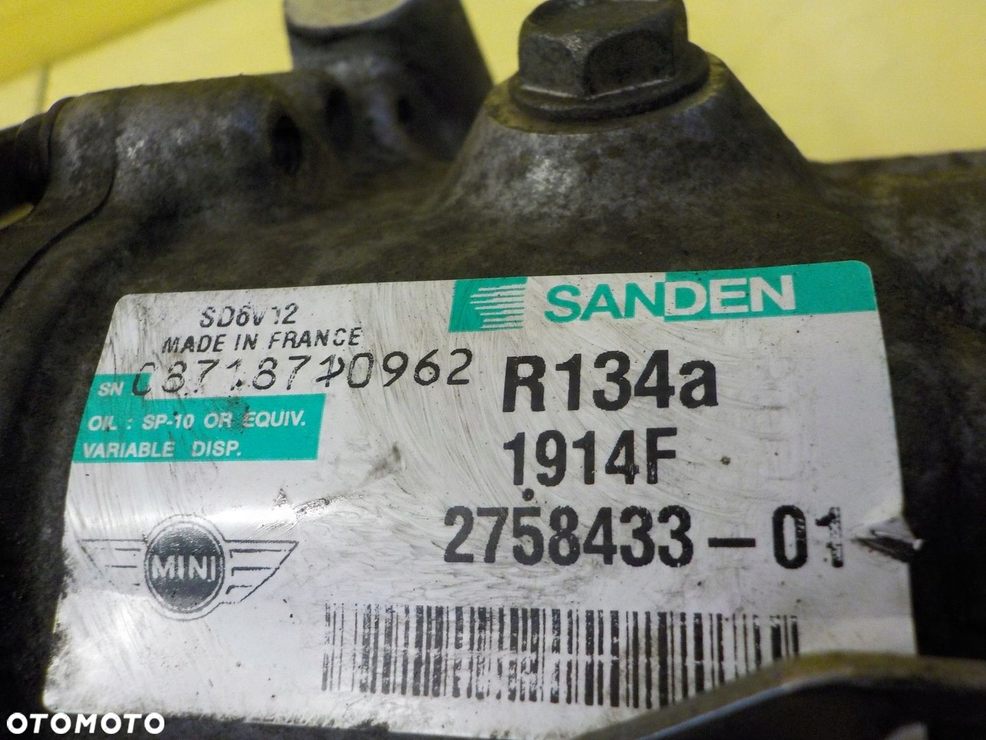 CLUBMAN R56 1.6 VTI 10r 120KM N12B16A sprezarka klimatyzacji 2758433-01 - 5
