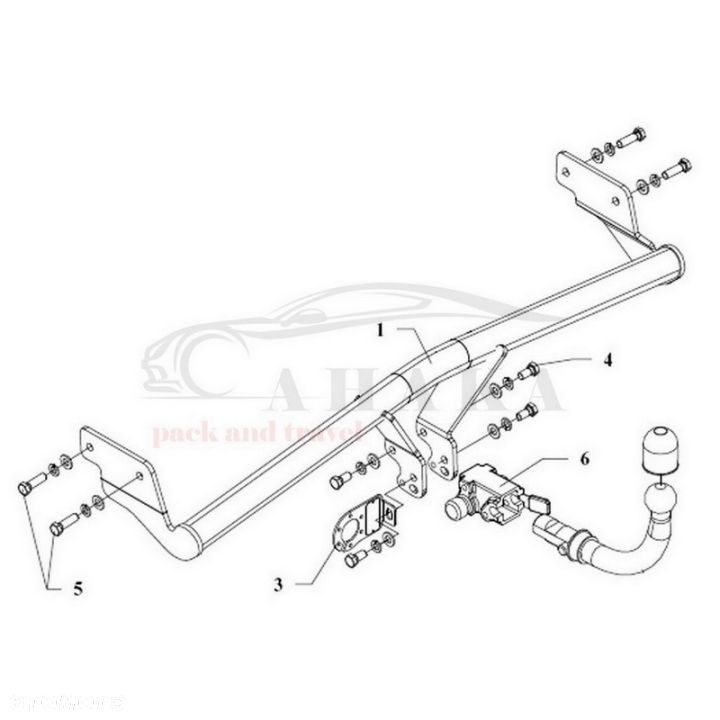 Hak Holowniczy Automat Do Kia Rio Ii Hatchback 2005-2009 - 3