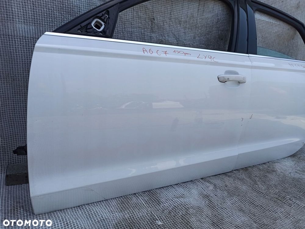 AUDI A6 C7 4G SEDAN DRZWI LEWE PRZÓD TYŁ 2 SZTUKI LY9C KOMPLETNE IBIS WHITE - 4