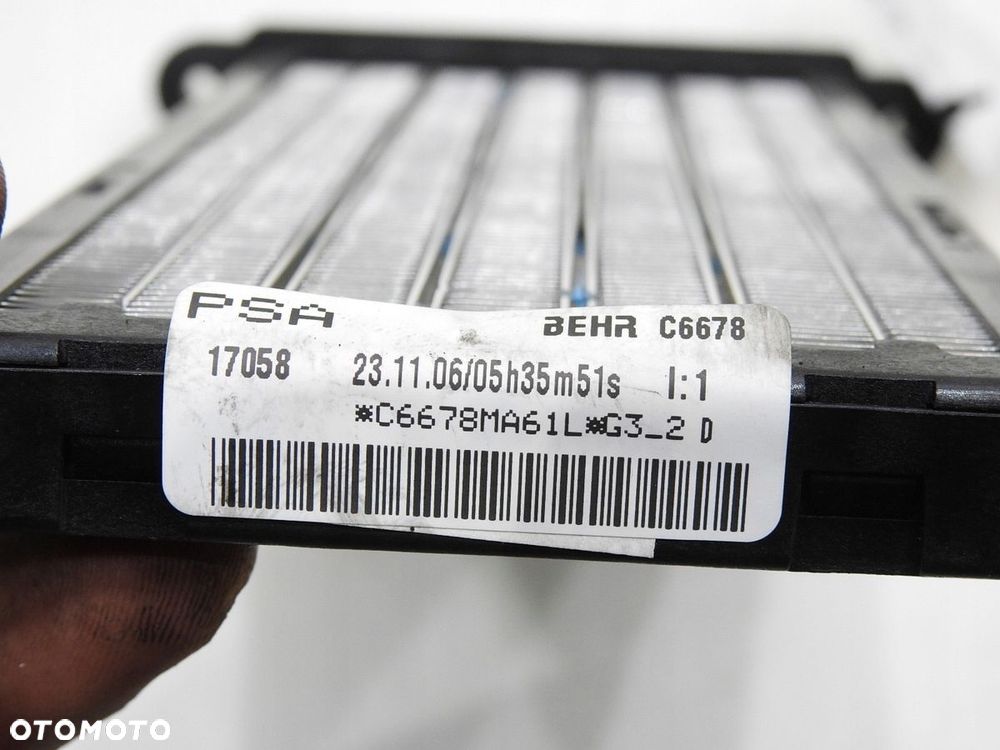 NAGRZEWNICA ELEKTRYCZNA PEUGEOT 307 1.6 HDI - 6