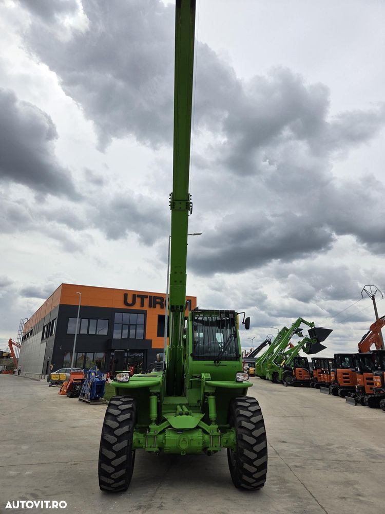 Merlo CA SI O MACARA de 12t, P120.10, ridica 12t la 5m si 7t la 10m, 1.164h, 2018, furci, cupa 3,5mc, Masa operational 15,6t, sistem protectie cu 3 camere/parte, protectie cabina, Aer cond, cilindri de MACARA, posibil leasing 2 ani, PROMOTIE 93.900 EUR+Tva - 7
