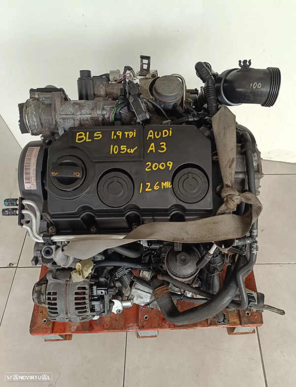 Motor golf 5 1.9TDI 105cv BLS caixa 5 velocidades KBL 2009