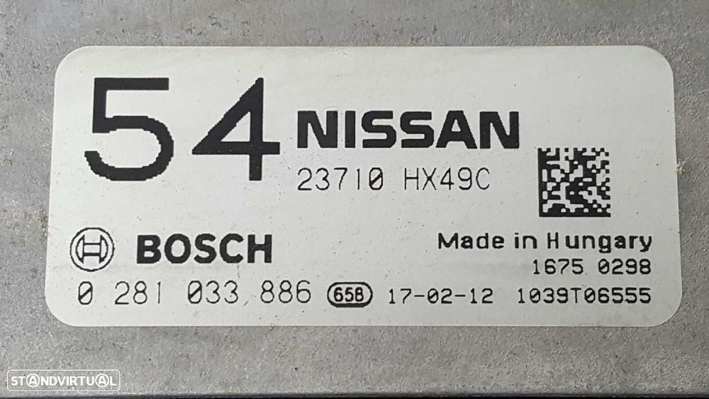CENTRALINA DO MOTOR UCE NISSAN QASHQAI (J11) ACENTA 4X4 - 3