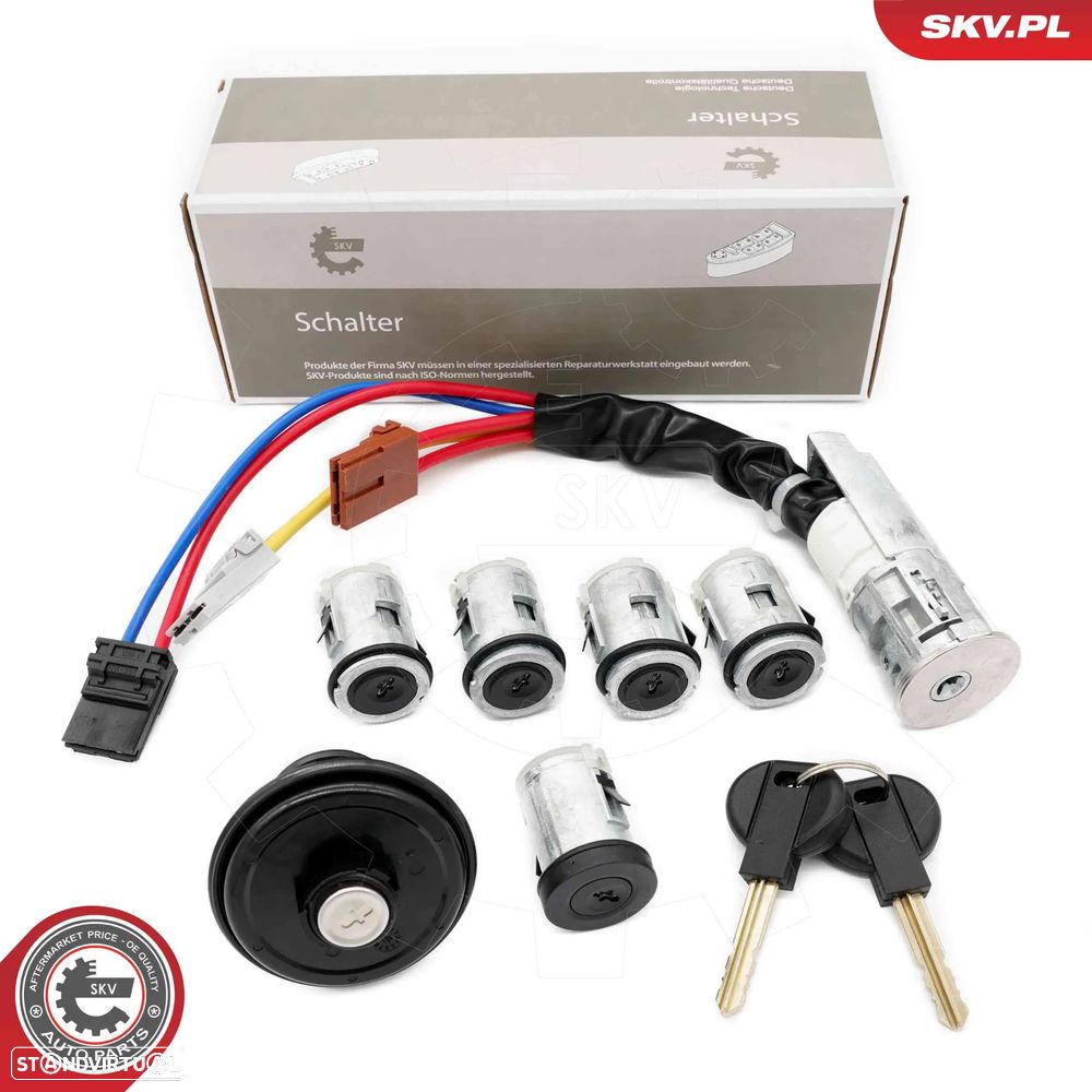 Kit completo de canhões com chave Citroen Jumpy Fiat Scudo Peugeot Expert  4162.F4 4162.L9 4162.S1 - 2