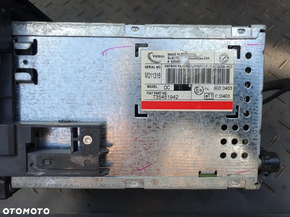 FIAT BRAVO II RADIOODTWARZACZ RADIO FABRYCZNE 735451942 VP6FCF-18C939-AD - 4
