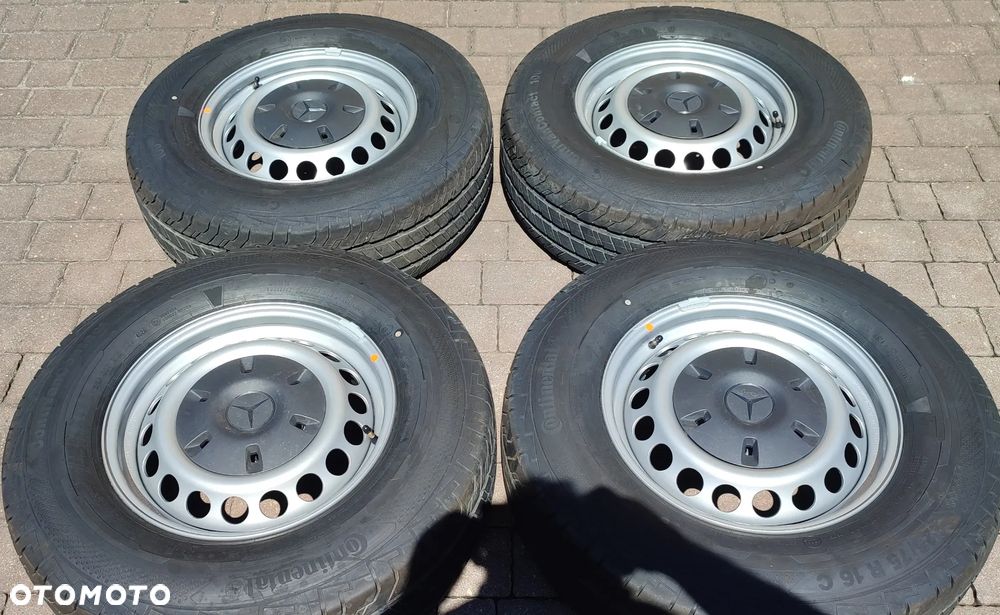 Koła Letnie Oryg. Mercedes Sprinter 907 910 6,5Jx16 Et54 Continental 225/75/16C 2024 rok 4x9,4mm Idealne !!! Demo Starogard Gdański - 1