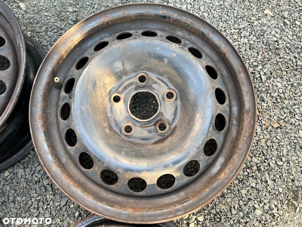 4x FELGA STALOWA FELGI STALOWE R15 6J 5x112 ET47 SKODA OCTAVIA II  SEAT AUDI A4 A6 VW CADDY 1K0601027C - 8
