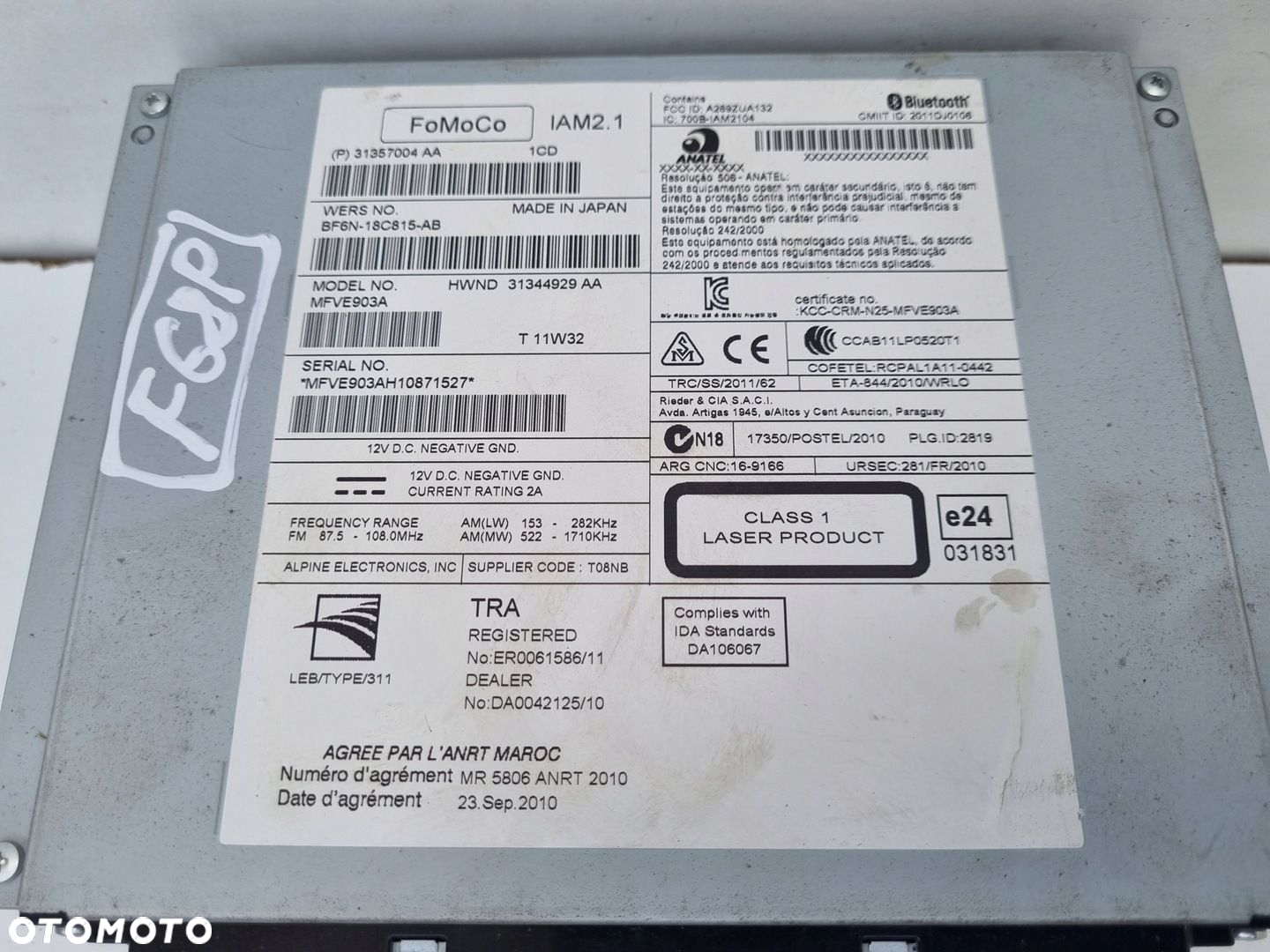 Volvo VOLVO V60 I S60 II V40 II CZYTNIK NAWIGACJI Radio 31357004 31357004AA - 3