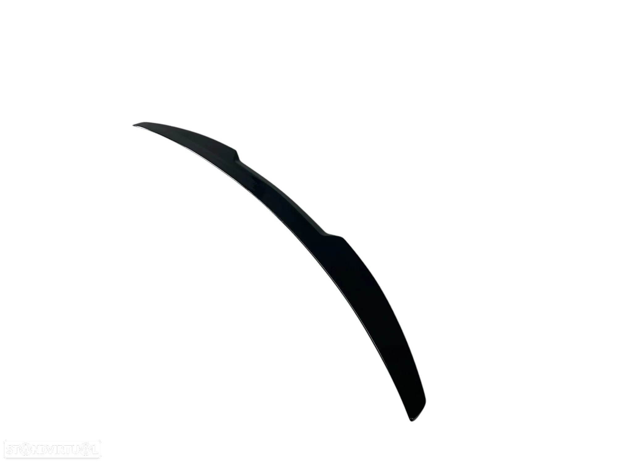 Aileron / Lip / Spoiler traseiro em plástico ABS para Audi A3 8V sedan 2012-2020 M4 Look em preto piano brilhante - 3