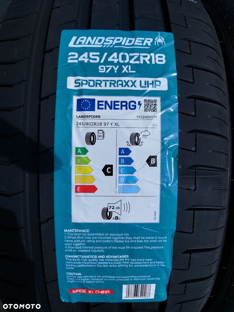 245/40 R18 OPONY LANDSPIDER SPORTRAXX UHP DOT25 NOWE - 3