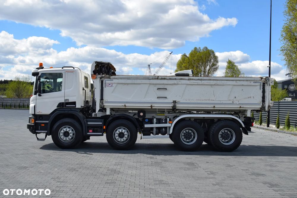 Scania P410 / 8x4 / EURO 6 / WYWROTKA / HYDROBURTA / AUTOMAT / KAMERA COFANIA / NAWIGACJA / HAK / NISKI PRZEBIEG / 2016 / SERWISOWANY / SPROWADZONY - 6