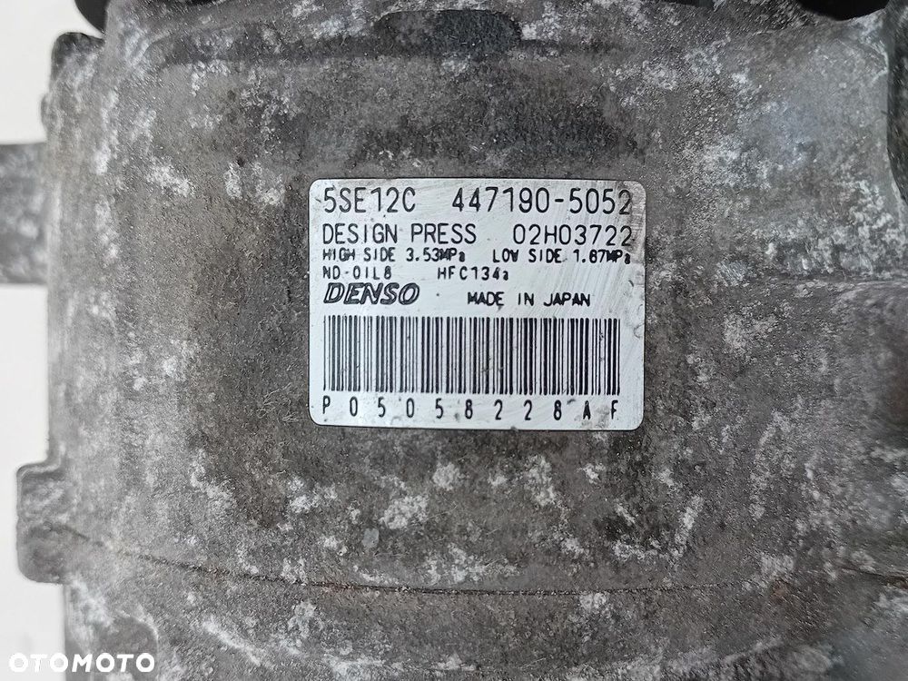 POMPA, SPRĘŻARKA KLIMATYZACJI DODGE CALIBER P05058228AF  447190-5052 5SE12C - 7