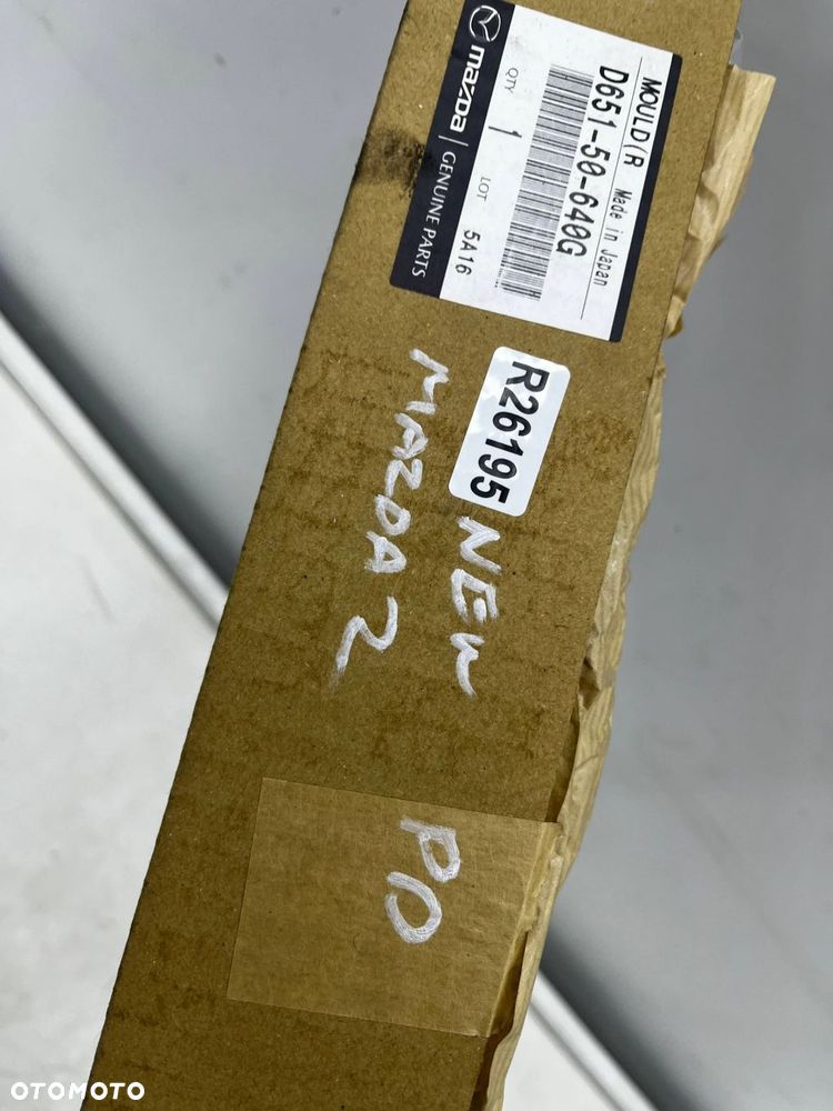 Listwa Mazda 2 II DE DH 07-12r. NOWA prawa przednia uszczelka drzwi zewnętrzna szyby zgarniająca pra - 12