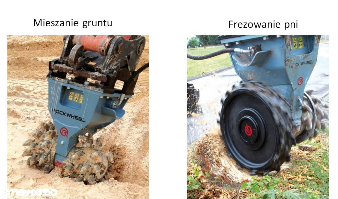 Frezarka Głowica frezująca RockWheel D10 koparka 8-12 t - 9