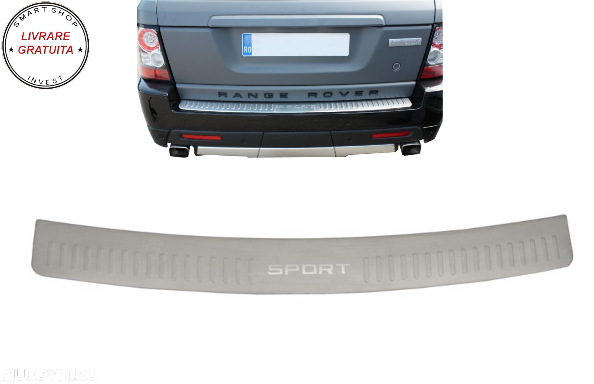 Bandou Ornament Protectie Portbagaj Aluminiu Land Range Rover Sport L320 (2005-201- livrare gratuita - 6