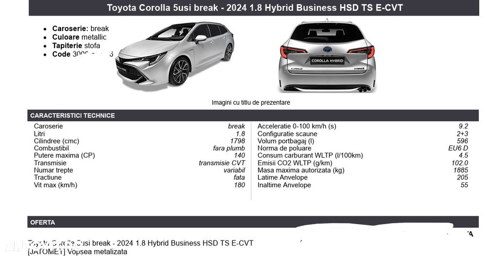 Toyota Corolla 1.8 HSD Business - 11