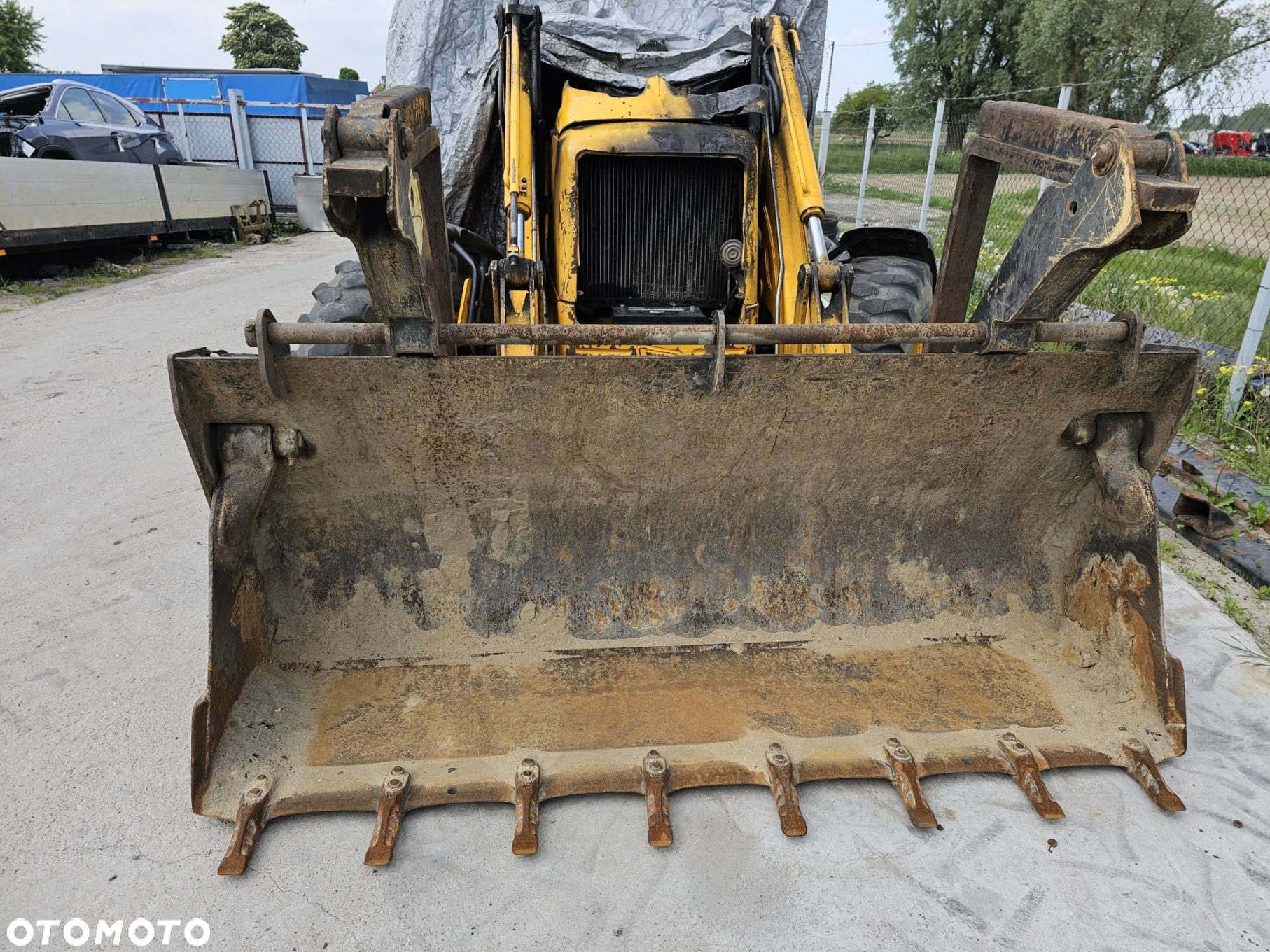ŁYŻKA ŁADOWARKA JCB 3CX WIDŁY KROKODYL - 7