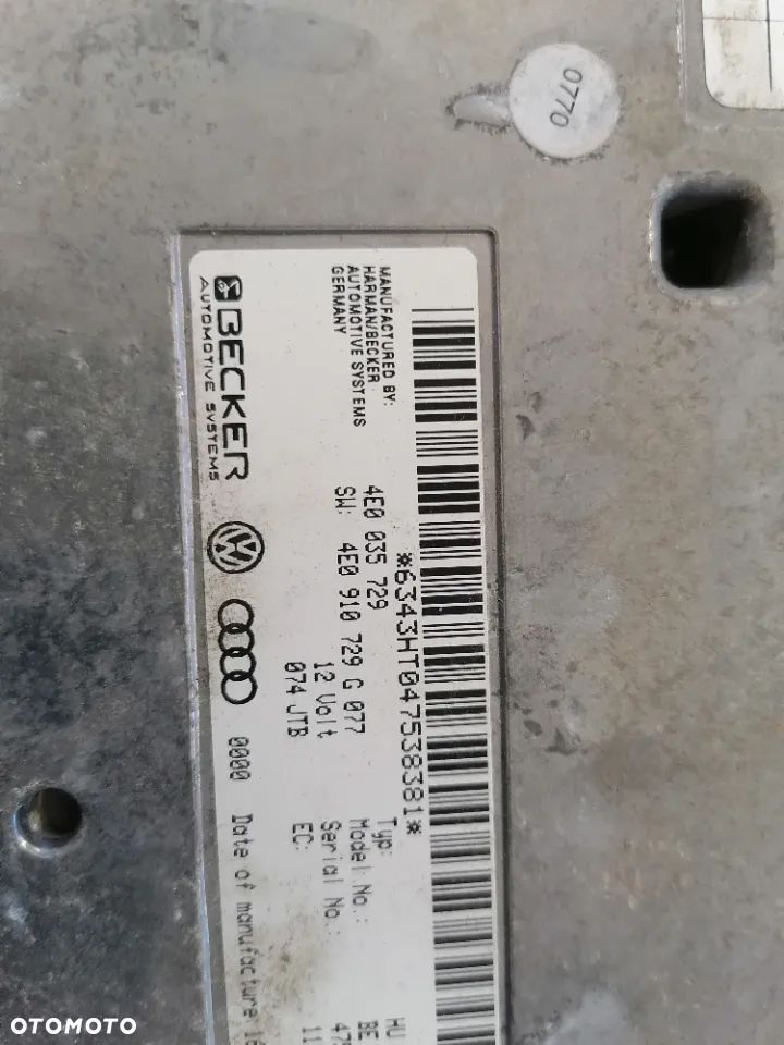Moduł Sterownik MMI Audi 4E0035729 4E0910729G - 2
