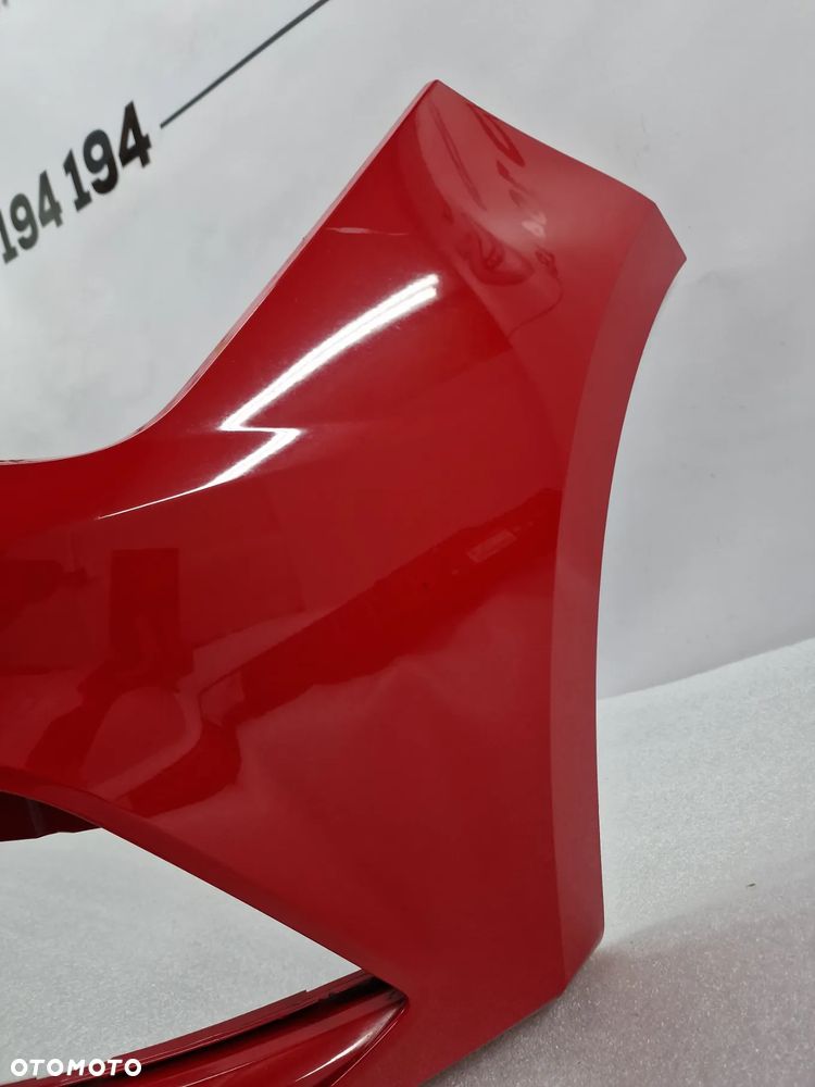 SEAT LEON 3 III 5F0 LIFT FR 16- KOMPLETNY ZDERZAK PRZEDNI PRZÓD + GRILL + KRATKA ŚRODKOWA , ŁADNY , KOLOR CZERWONY , NR 5F0807221AB / 5F0807221AJ , NR AUKCJI NZ971 - 25