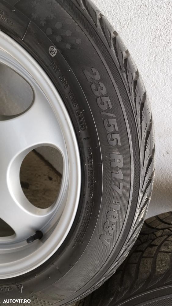 Set jante aliaj BMW Style 109 17 8j Et 46  Dedicate x3 e83 cu anvelope de iarna 235/55/17 - 6