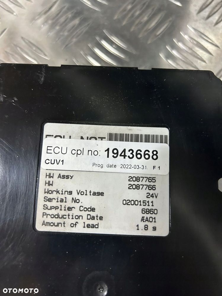 KOORDYNATOR STEROWNIK ŚWIATEŁ VIS CUV 1 SCANIA 2022 ROK 1943668 - 2