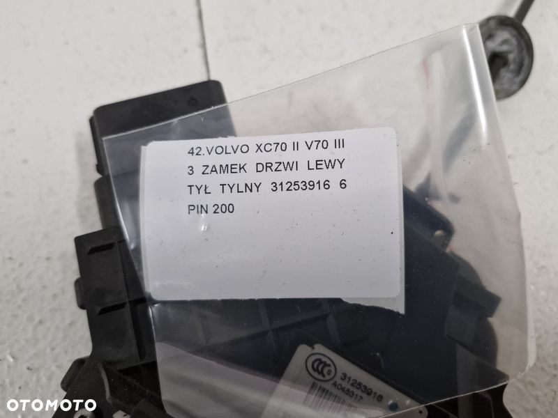 VOLVO XC70 II V70 III 3 ZAMEK DRZWI LEWY TYŁ TYLNY 31253916 6PIN - 10