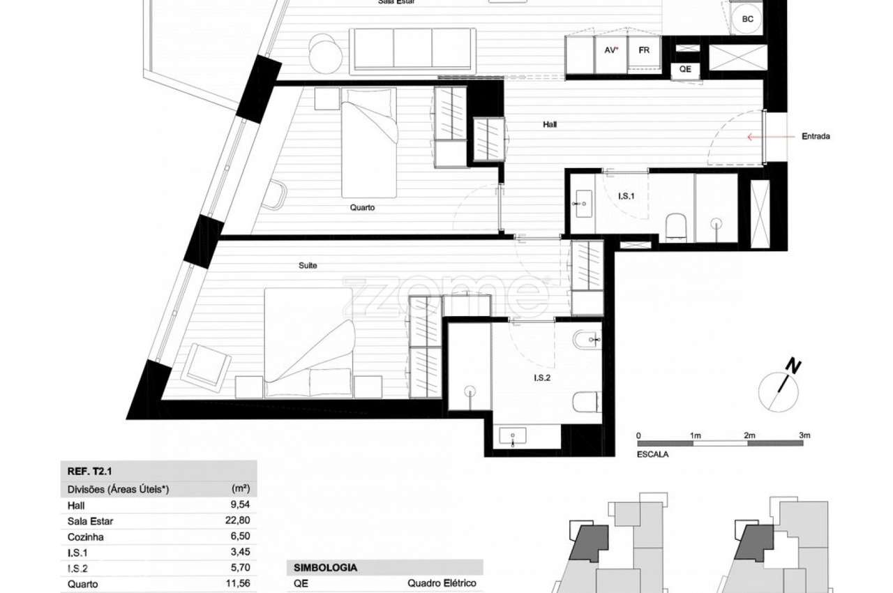 Apartamento T2 Leça da Palmeira - Ocean Terrace - Grande imagem: 5/52