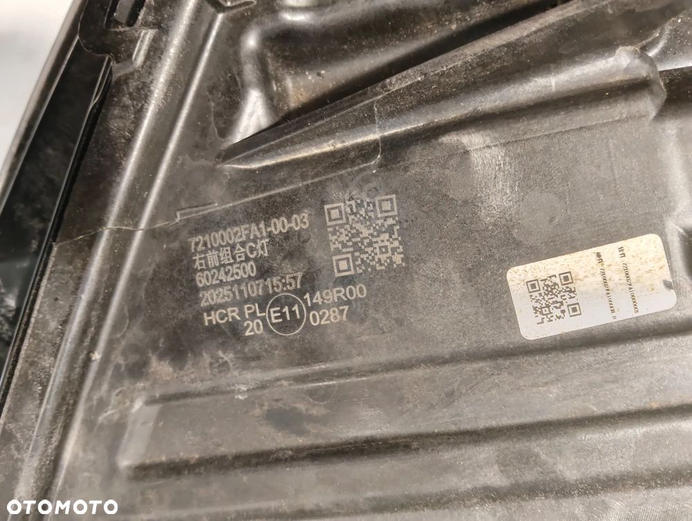 XPeng G6 FULL LED PRZÓD STRONA PRAWA 7210002FA1 - 3