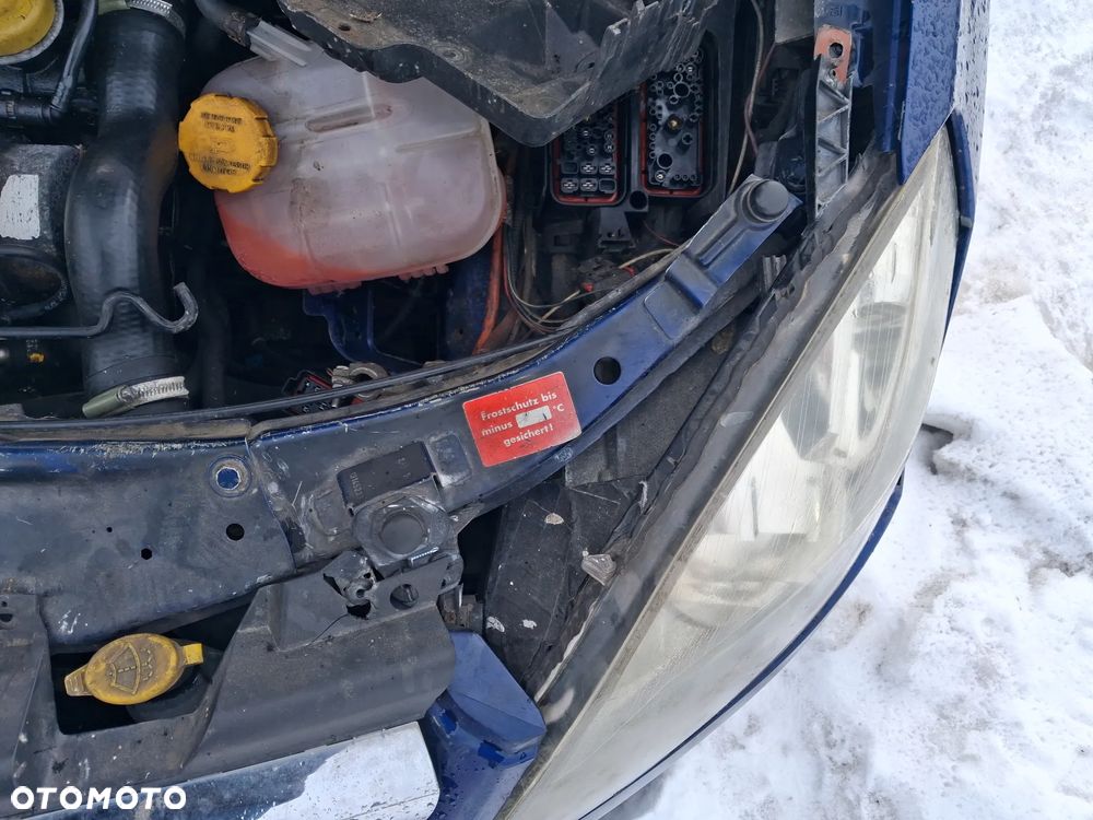 Przód kompletny Opel Zafira B kolor niebieski Z21B maska zderzak pas przedni atrapa grill chłodnica lampa lewa prawa xenon wzmocnienie czołowe obudowa KOMPLET - 6