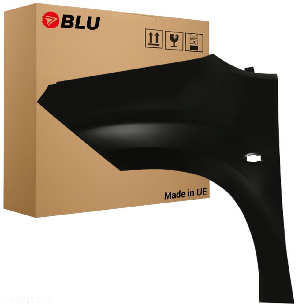 BLU Błotnik PEUGEOT PARTNER III 3 EXY lewy czarny 2018-2023 przód Noir Onyx - 1