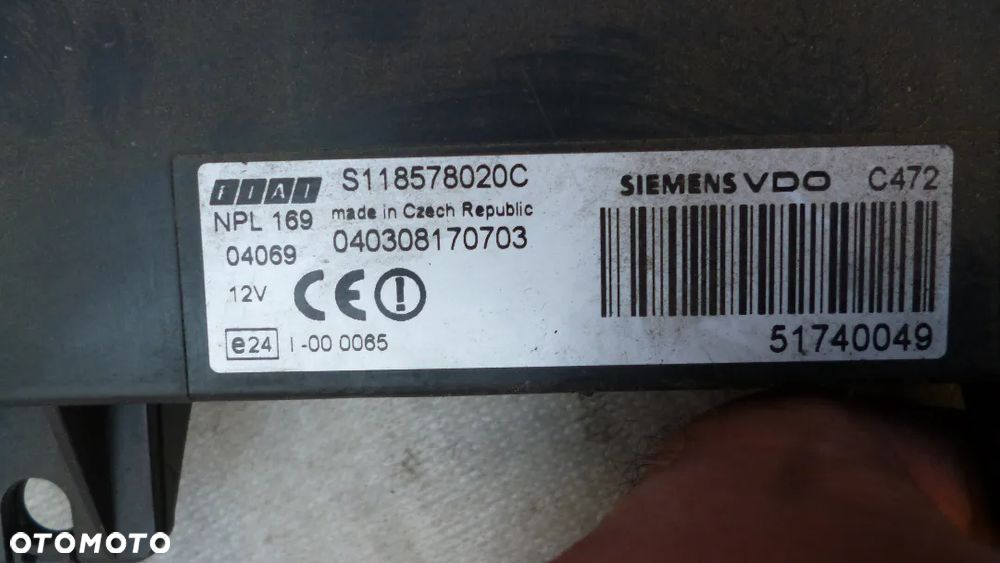 fiat panda II 1.1 8v immo zestaw startowy - 3