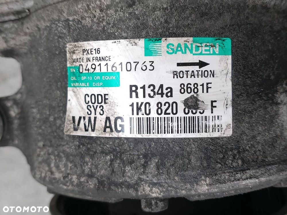 POMPA, SPRĘŻARKA KLIMATYZACJI VW PASSAT B6 1K0820803F PXE16 2.0 TDI - 4
