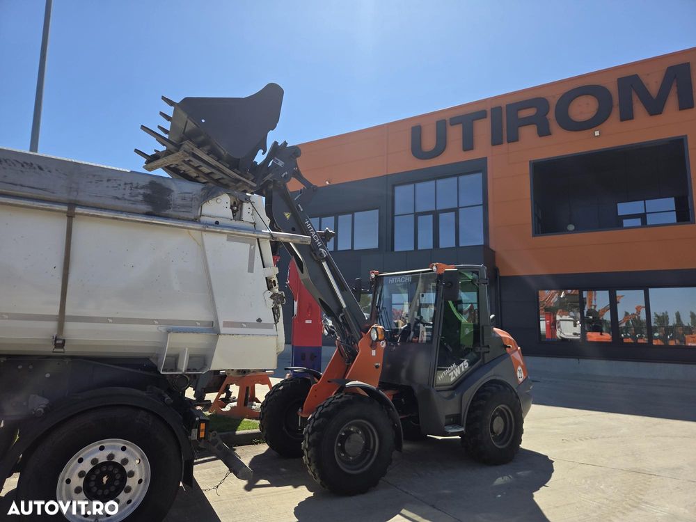 Hitachi ZW75-6, 2023, 151h, EX DEMO, 6 tone, ridica 2,4tone la 3,2m, Cupla rapida, CUPA 1mc, FURCI, articulat, transmisie 4x4, Deutz 75CP, 2 locuri, produs in Germania, posibilitate leasing 4 ani-PROMOTIE 51.900 EUR+Tva - 20
