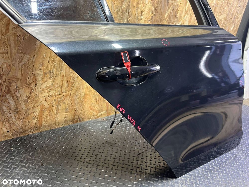 bmw 1 e81 e87 2010 tył strona prawa drzwi tylne 475/9 black sapphire - 14