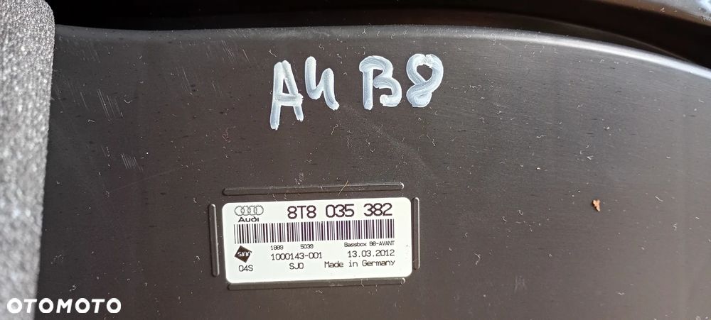 Głośnik basowy subwoofer Audi A4 B8 Kombi 8T8035382 - 5