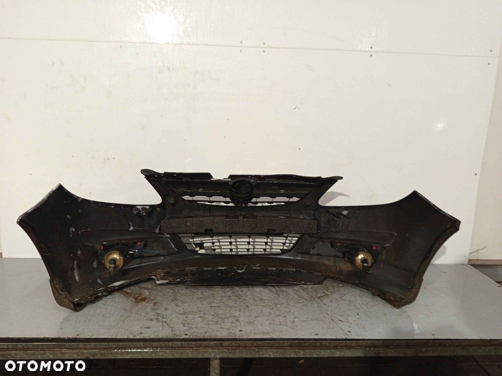 ^ ZDERZAK PRZÓD PRZEDNI OPEL CORSA D Z20R CZARNY HALOGENY DOKŁADKA ! - 5
