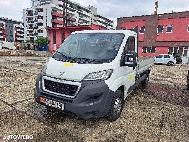 Peugeot Boxer III L3 KD Pick-Up Platforma Fiat Citroen Ford Bena Aluminiu 2018 2.0 Diesel Unic Proprietar de Noua Istoric Service Complet AC Stare Buna - 3