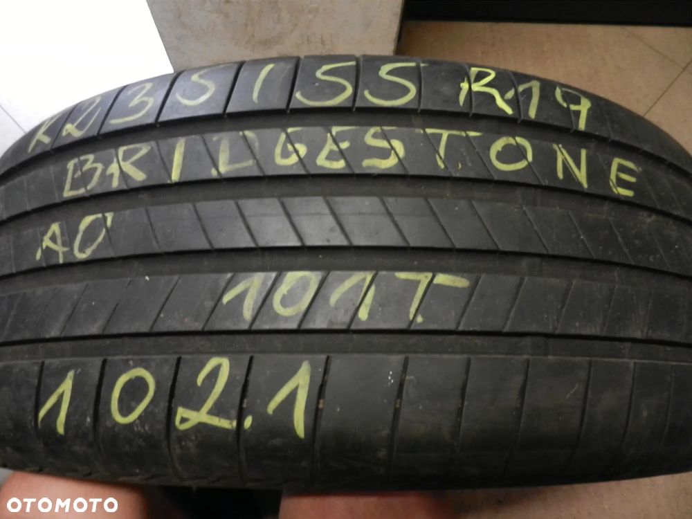 Opona pojedyńcza 235/55r19 bridgestone turanza eco 6,2mm lato AO