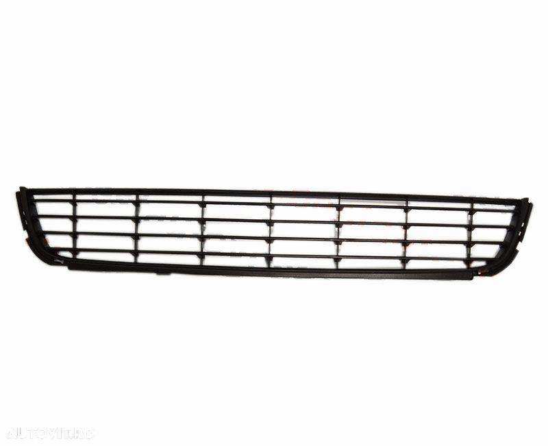 Grila bara fata Vw Golf 6 10.2008-2013, Mijloc , centrala , neagra , 5K0853677A - 1