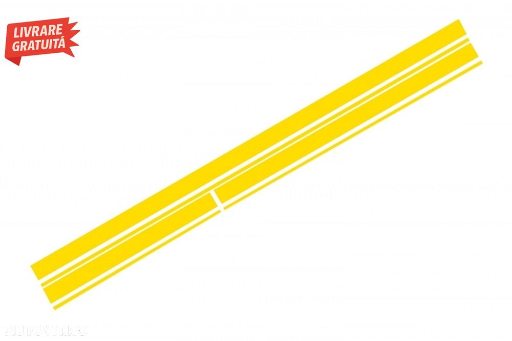 Set Stickere Capota Plafon Portbagaj si Laterale Galben Mat Mercedes CLA W117 C117- livrare gratuita - 2
